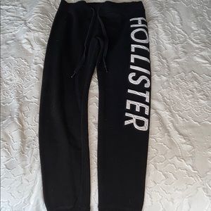 Black/White Hollister joggers size XS